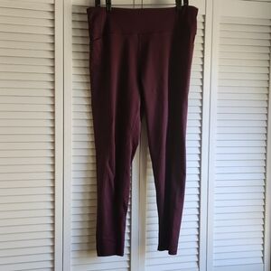 Victoria's Secret Rich Burgundy Leggings